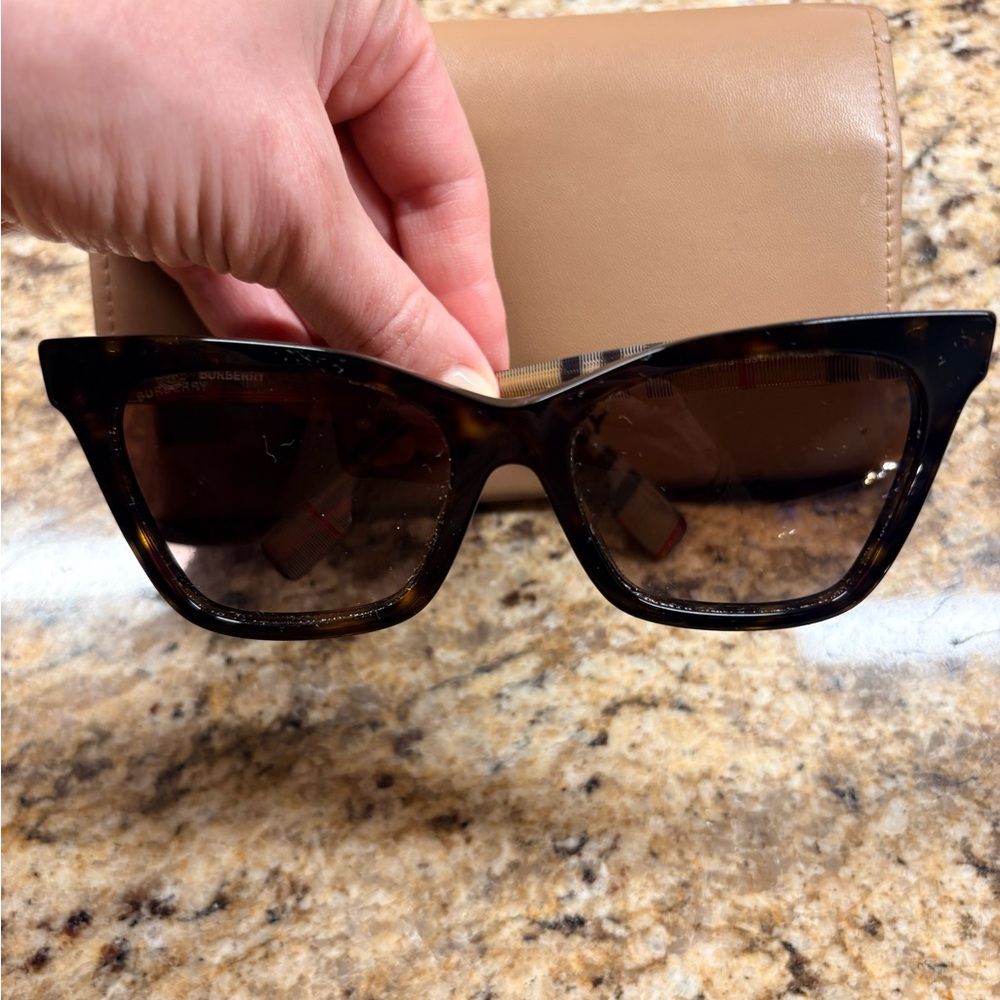 Burberry Brown Cat-Eye Sunglasses